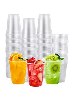 Buy 200 Pack Disposable 12 oz Clear Plastic Cups for Water, Juice, Soda, and Ice Coffee in Saudi Arabia