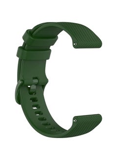 اشتري HuHa Band For Huawei Watch GT 3 46mm 22mm Checkered Silicone Watch Band (Amy Green) في السعودية