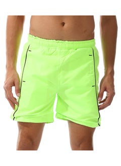 اشتري Elastic Waist Polyester Swim Short _Light Green في مصر