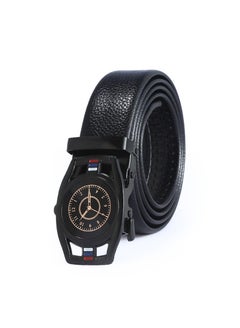 Buy 130CM Creative Casual Versatile Wear Resistant Leather Automatic Buckle Belt in UAE