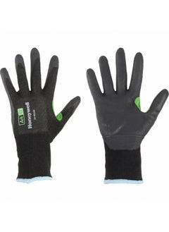 Buy Honeywell Micro-Foam Nitrile Coating 24-9518B/09L CoreShield Cut Resistant Safety Gloves, 18 Gauge, HPPE/Steel Black Liner, Cut A4/D, Large in UAE