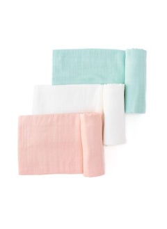 Buy Set of 3 Organic Bamboo Swaddle Pastel Perfection in UAE