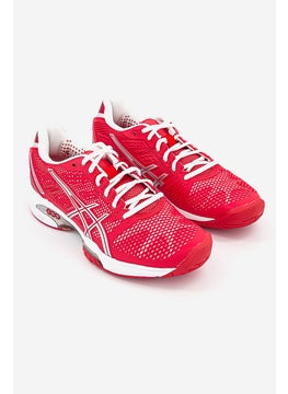 اشتري Women Gel Solution Speed Lace Up Casdual Shoes, Red Combo في السعودية