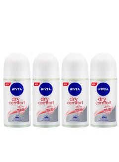 Buy Pack Of 4 Dry Comfort 50ml Roll On Deodorant in Saudi Arabia