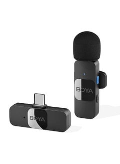 Buy BOYA USB-C Wireless Lavalier Microphone Vlog, BY-V10 Lapel Microphone System, for USB-C Devices, Tablets, iPad, PC Computers, Samsung, Google Pixel, Xiaomi, 2.4Ghz in UAE