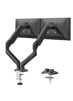 Buy Dual Monitor Mount Stand, Adjustable Monitor Stand, Articulating Gas Spring Monitor Arm, Monitor Desk Mount with Clamp and Grommet Base - Fits 13 to 32 Inch Computer Monitors in UAE