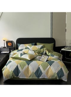 Buy New summer black and white minimalist Nordic style pure cotton four-piece bedding set. in UAE