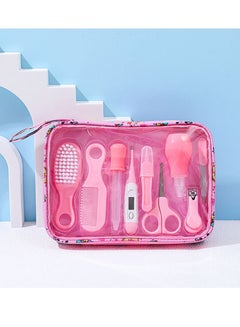 Buy 9 in 1 Multi-Functional Newborn Care Kit Baby Grooming Set for Outgoing and Traveling Pink in Saudi Arabia