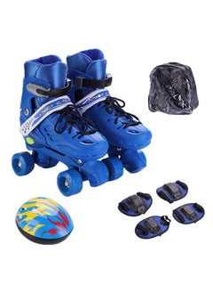 اشتري Design For Girls Boy Kids Child Adjustable Quad Roller Skates Shoes Sliding Sneakers 4 Wheels 2 Row Line outdoor Gym Sports في الامارات