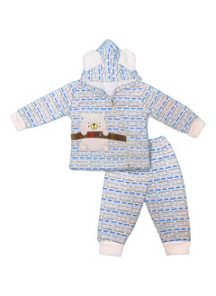 Buy Baby two-piece set of pants + sweatshirt and cape in Egypt