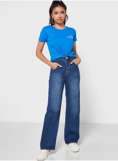 اشتري High Waisted Mom Jeans في الامارات