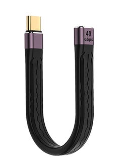 Buy USB C Extension Cable 12.2cm, Short USB-C Male to Female Flexible Cable Support Thunderbolt 4/3,USB4, PD 100W,8K/4K Video,40Gbps Date Transfer for External SSD, EGPU, Docking,MacBook,Phone in Saudi Arabia