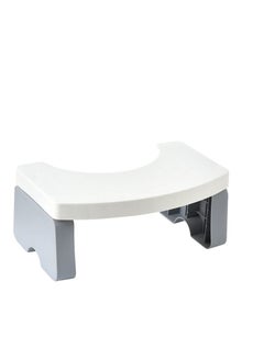 Buy Foldable Poop Stool, Toilet Stool for Potty Training, Anti-Slip Toilet Step Stool,Sturdy & Portable Squat Stool, White in UAE