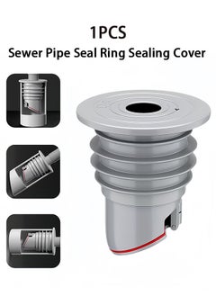 Buy 2 Pack Sewer Pipe Seal Ring Sealing Cover,Preventer Silicone Odor Proof Drainage Trap,Suitable for Bathroom Bathtub Kitchen Cleaning Tools in Saudi Arabia