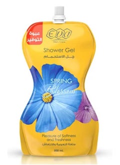 Buy Pouch Eva Skin Care Spring Blossom Shower Gel 500ml in Egypt