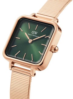 Buy Daniel Wellington Quadro Studio Melrose Square Watches for Women with Rose Gold Mesh Strap 22*22 mm in Saudi Arabia