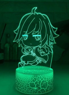 Buy Giyu Tomioka Light Demon Slayer Kimetsu no Yaiba USB 3D Night Lamp Bedroom Decor in UAE
