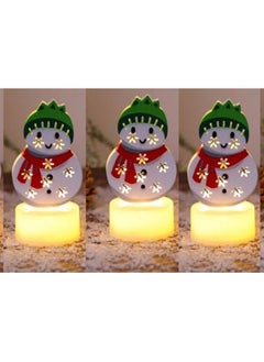 Buy Christmas decorations tree electronic light Santa snowman creative night lights table top decorations festive decorations number 5 in Egypt