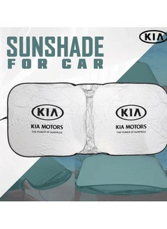 Buy KIA Car Windshield Sunshade,Car Sun Shade UV Rays and Heat Protector.Sun Visor Foldable Keep Your Vehicle Cool Blocks UV Rays in Saudi Arabia