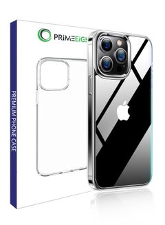 Buy Transparent Crystal Clear iPhone 15 Pro Max Case 6.7 inch Shockproof Curved Edges apple iphone 15 pro max case HD Clear Anti Scratch in Saudi Arabia