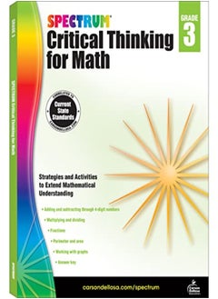 Buy Spectrum Critical Thinking For Math Grade 3 in UAE