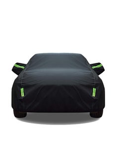 Buy Car Cover with Reflective Strips Waterproof Scratch Resistant UV-Resistant Suitable for Sedan in Saudi Arabia