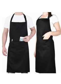 Buy Kitchen Apron, Waterproof Aprons For Women Men, Adjustable with Convenient Pocket Durable Kitchen Cooking Apron, Perfect for Home Restaurant Craft BBQ Coffee House, Oil Proof, Cleaning, Gardening in Saudi Arabia