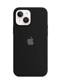 Buy iPhone 13 Silicone Protective Case Cover 6.1 Inch Black in UAE