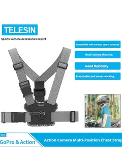 Buy Multi-Camera Chest Strap for DJI Action 4 / Gopro 12 in Saudi Arabia