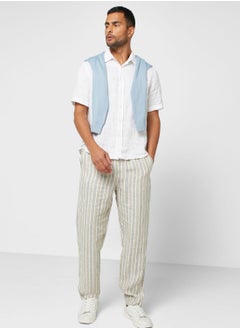 Buy Essential Fit Linen Pant in Saudi Arabia