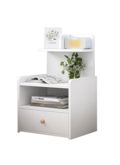 Buy Sharpdo Nightstands, Home Bedside Storage Cabinet With Drawer And Shelf in UAE