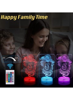Buy Night Light for Kids 3D Illusion Bedside Lamp LED Night Lights with Remote and Smart Touch 16 Colors Changing Dimmable Decorative Lights as Xmas Holiday Birthday Gifts for Boys Girls (Snake) in Egypt