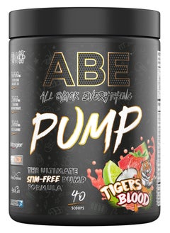 اشتري Applied Nutrition ABE PUMP Pre Workout 500g Tigers Blood في الامارات