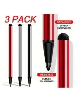 Buy [3 Packs] 2 In 1 Phone Touch Screen Stylus Pen, Dual-Functions Stylus Pen For IPhone 14 13 12 11 Pro Max X, Samsung S23 S22 5G Plus, For Tablets, For IPad Air Pro Mini Tab GPS PDA in Saudi Arabia