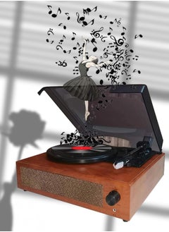 Buy Vinyl Record Player Wireless Turntable with Built-in Speakers and USB Belt-Driven Vintage Phonograph Record Player 3 Speed for Entertainment and Home Decoration in Saudi Arabia