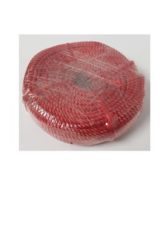 اشتري حبل نايلون بلاستيكي بكر عالي الجودة متعدد الأغراض 4 مم 100 ياردة 1 أحمر في الامارات
