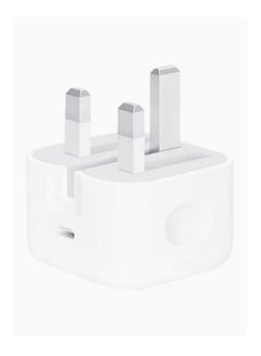 اشتري Apple 20W USB-C 3-Pin Power Adapter White في الامارات