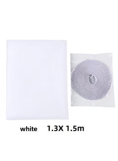 Buy DIY Self-Adhesive Mosquito Screen with Magic Tape White 1.3*1.5 meters in Saudi Arabia