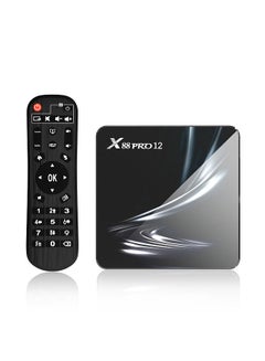 Buy X88 PRO 12 Android 12.0 Smart TV Box UHD 4K Media Player RK3318 4GB/32GB 2.4G/5G Dual-band WiFi BT5.0 100M LAN VP9 H.265 Decoding with Remote Control in UAE