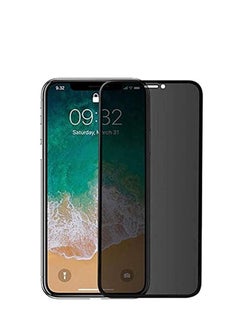 Buy iPhone XS MAX Anti-Spy Privacy Tempered Glass Screen Protector 6.5 inch black color in Egypt