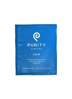 اشتري Purity Coffee CALM Decaf Medium Roast Organic Coffee - USDA Certified Organic Specialty Grade Arabica Single-Serve Packets - Third Party Tested for Mold, Mycotoxins & Pesticides - 5 ct Box في الامارات