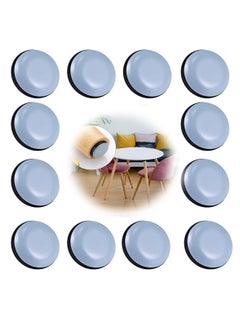 اشتري Furniture Moving Pads, 12 Pcs Round Shaped Self-Stick Furniture Sliders Furniture Easy Movers Floor Protector Pads for Moving Furniture Movers Carpet Gliders Glides في الامارات