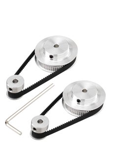 Buy 3D Printer Aluminum Timing Belt Pulley Wheel, 2 Kit GT2 Synchronous Wheel 20 & 60 Teeth 5mm Bore, Aluminum Timing Pulley with 2 pcs Length 200mm Width 6mm Belt (bore 5mm (2pcs a Set)) in UAE