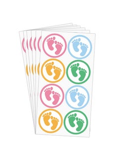 اشتري Baby Showerbirthday Party Favor Stickersthank You For Celebrating Stickers1.5 Inch Baby Footprint Envelope Seals For Invitation504 Pcs Per Pack في الامارات