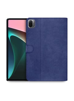 Buy PU Leather Flip Case Cover Xiaomi Pad 5/5 Pro 11 Inch Navy Blue in Saudi Arabia