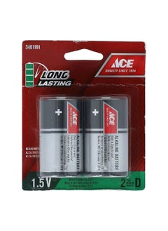 Buy 2-Piece 1.5V D Ultra Alkaline Multipurpose Durable Batteries Black and Silver 23.88 x 28.7 x 0.69 cm LR20UD-2B in Saudi Arabia