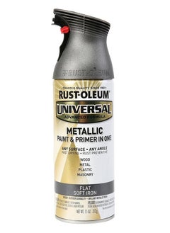 Buy Spray Paint Universal Metallic Flat Soft Iron 11oz in UAE