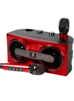 اشتري Smart Berry Portable Wireless Karaoke Speaker M25 Red في الامارات