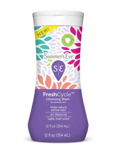 Buy Summer's Eve FreshCycle Cleansing Wash, Reduces Period Odor, 12 Fl Oz in Saudi Arabia