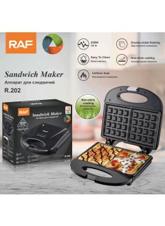 Buy 1 x 5 pcs Multi-Functional Waffle Breakfast Machine Black -202 Waffle in UAE